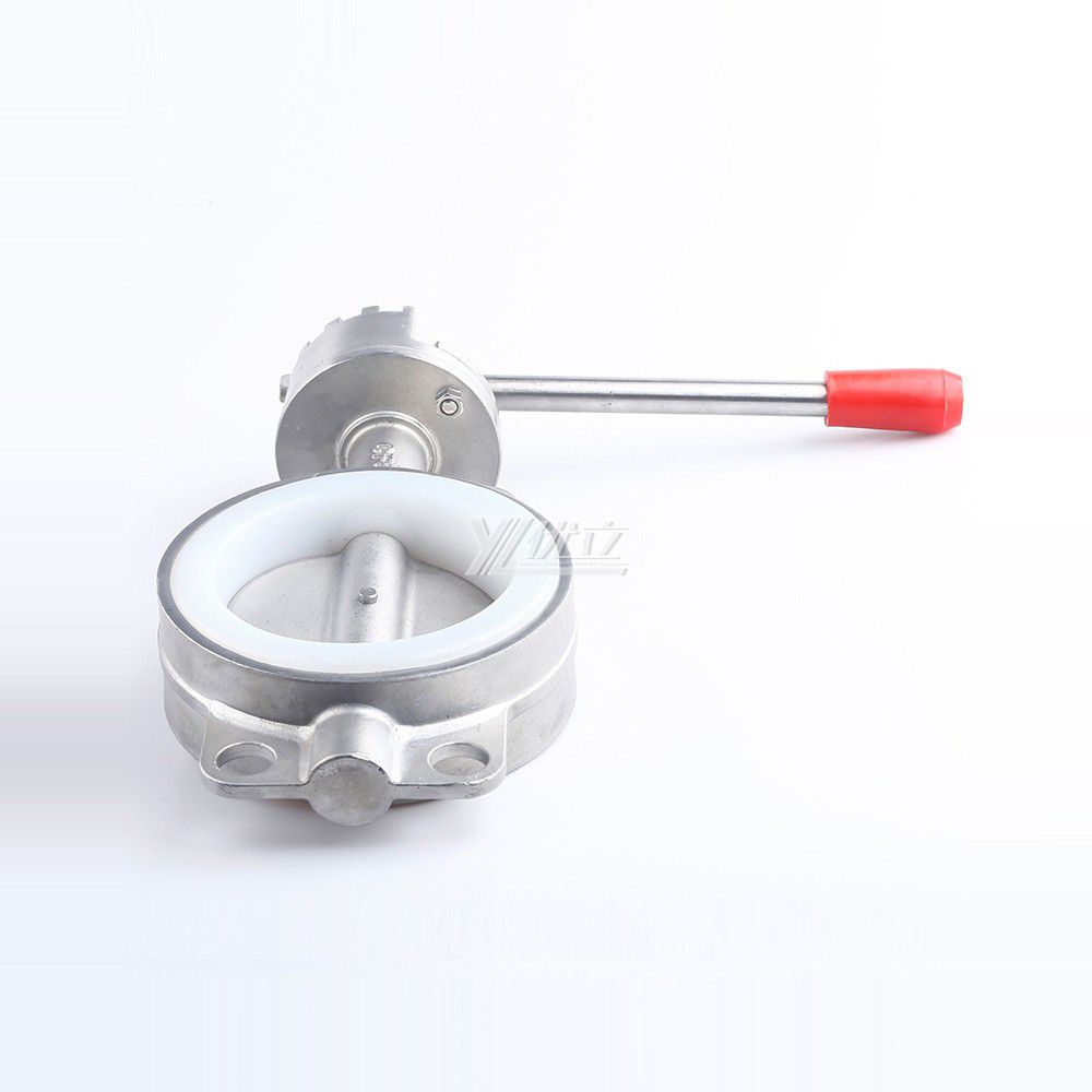 YOULI ANSI 150LB 304 316 Stainless Steel JIS 10K Pn10-16  PTFE EPDM Silicon Water Manual Center Wafer Butterfly Valve