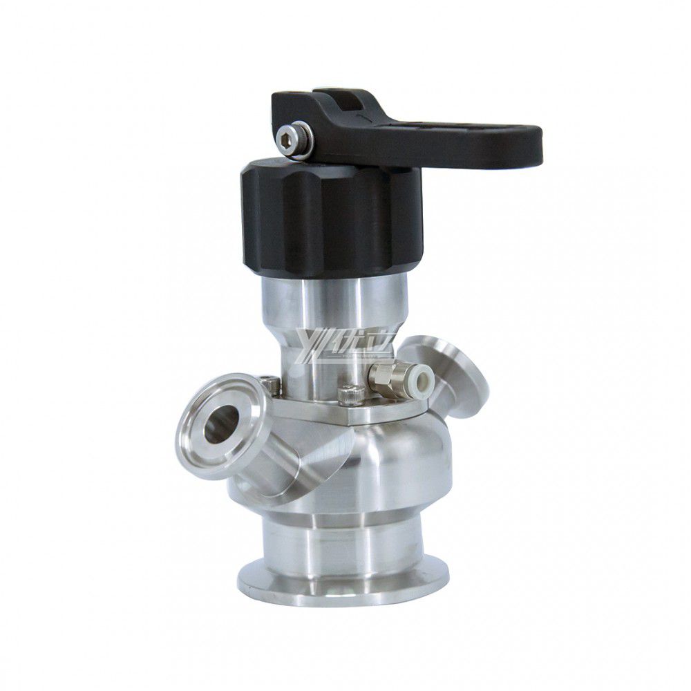 YOULI Hygienic Food Grade Sanitary Stainless Steel 304 316 Manual Pneumatic Plastic Handle Sterile Clamped Sample Valve