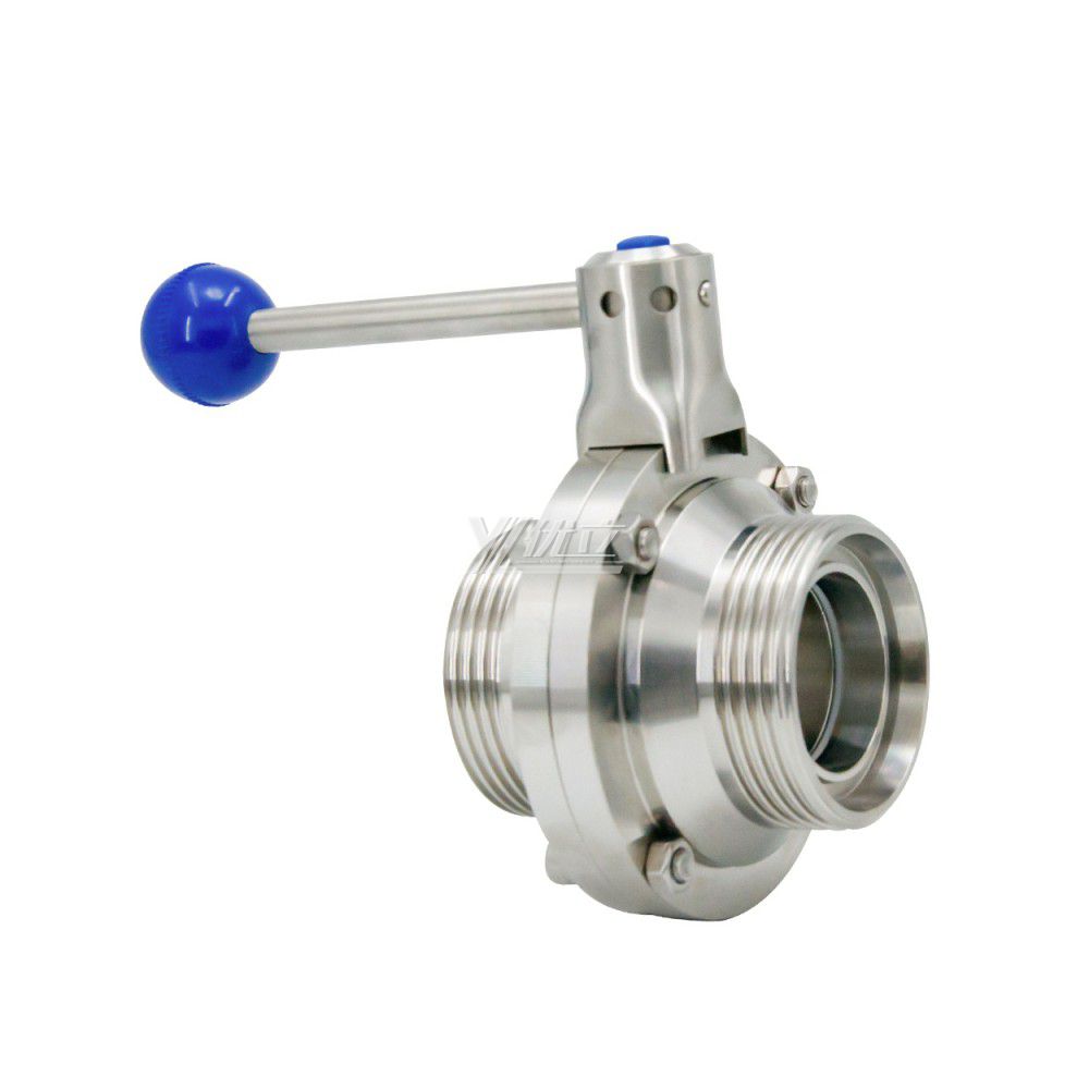 YOULI Hygienic Food Grade Sanitary 304 316  Stainless Steel Male Butterfly Male Thread Ball Valve