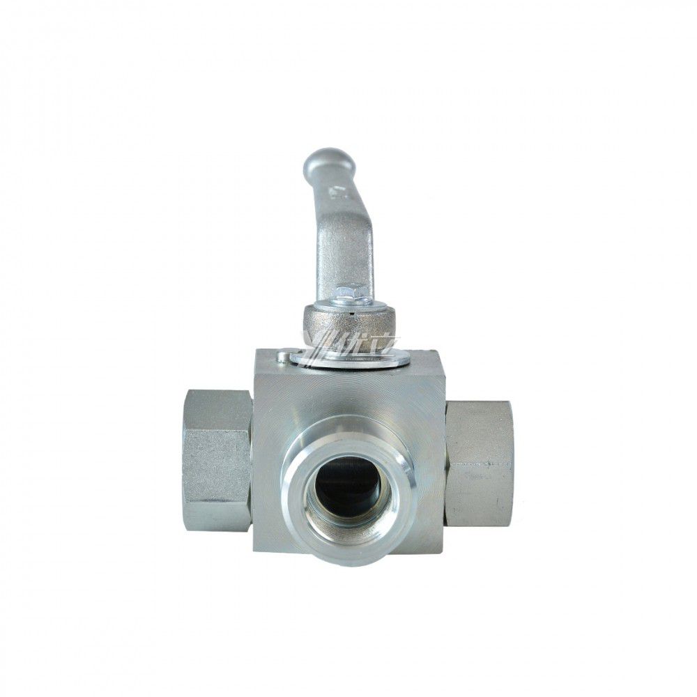 YOULI Hydraulic Pressure RC NPT BSP 6000psi Stainless Steel 304 316 WCB KHB High Pressure Manual 3 Way Threaded Ball Valve