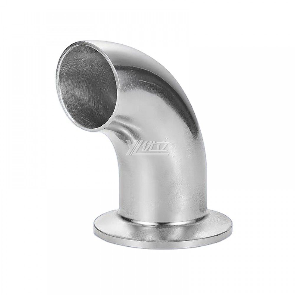 YOULI Hygienic Food Grade Sanitary Stainless Steel 304 SS316L 3A SMS DIN ISO Pipe Fitting 90 Degrees Welded Clamped Elbow