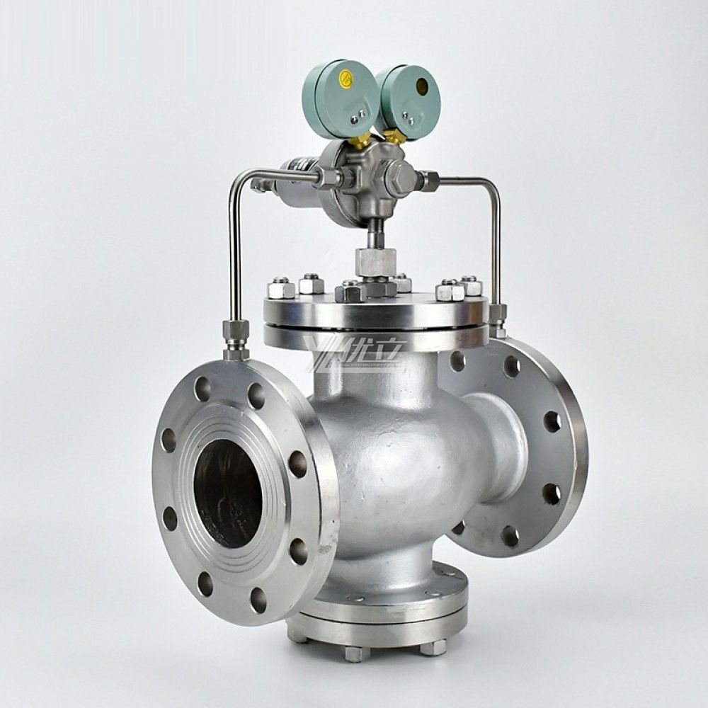 YOULI YK43X Stainless Steel ANSI 150lb Pn16-pn64 304 316 WCB Gas Pilot Piston Type Pressure Flanged Reducing Relief Valve