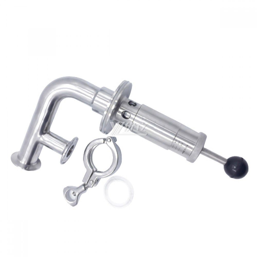 Hygienic Sanitary Stainsteel Steel Tri Clamp Air Exhaust Valve Release Valve with Pressure Gauge