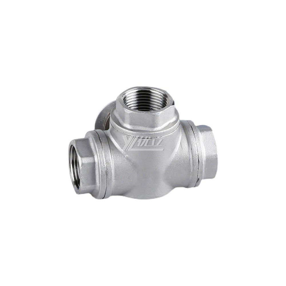YOULI Stainless steel NPT BSP 1.6mpa valve ball with handle lock ss 304 316 T-port manual 2 inch 3-way threaded ball valve