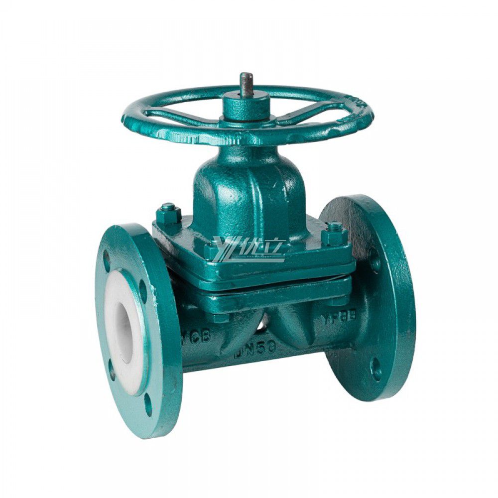 YOULI Durable Stainless Steel BS ANSI 150LB 304 316 JIS 10K 1.6mpa WCB F46 PFA Manual Fluorine Lined Flange Diaphragm Valve