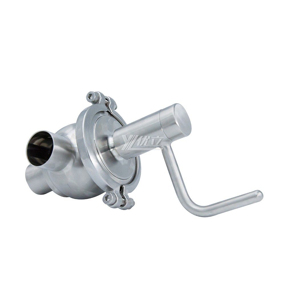 YOULI Best-in-Class Hygienic Food Grade Sanitary Stainless Steel 304 316L Manual T Type Welded Cut-off Globe Stop Valve