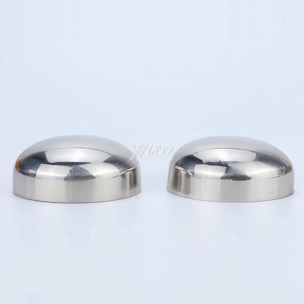 YOULI Hygienic Food Grade Sanitary Stainless Steel 304 SS316L 3A SMS DIN ISO Pipe Fitting Oval End Head