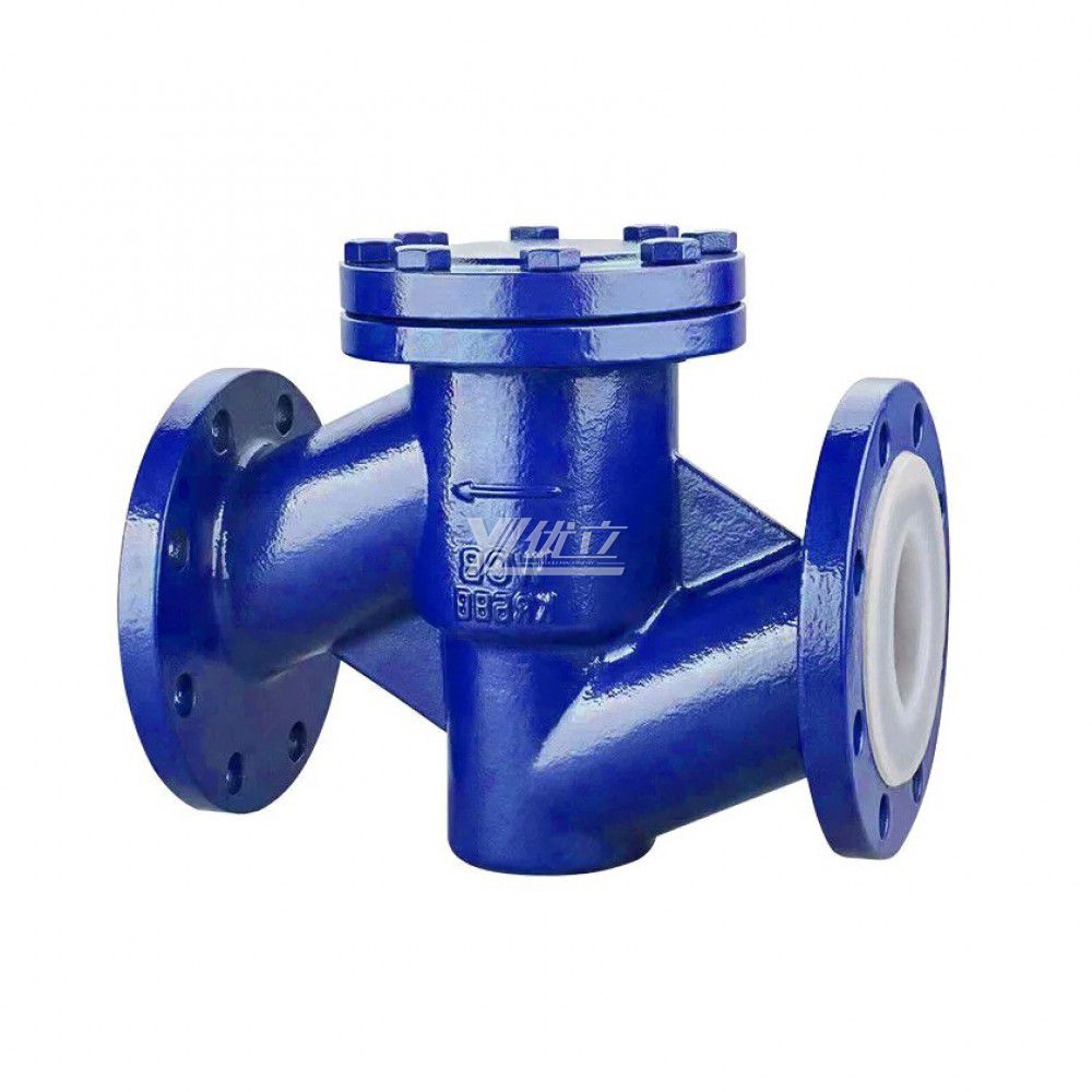 YOULI ANSI 150LB 304 316 1.6mpa Stainless Steel 304 316 WCB Fluorine Lining F4 F46 FEP PFA Lift Non-return Flanged Check Valve