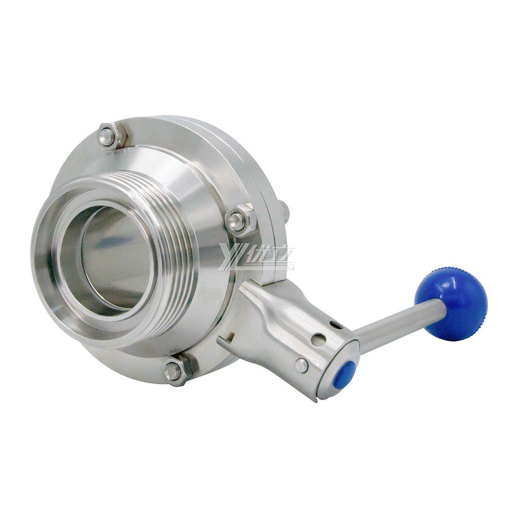 Sanitary Stainless Steel Male Butterfly Male Thread Ball Valve