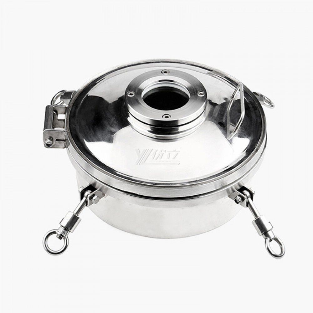 YOULI Hygienic Food Grade SS 304 316L Stainless Steel 1-3BAR Sight Glass Pressure Tanks Sanitary Round Manway Manhole