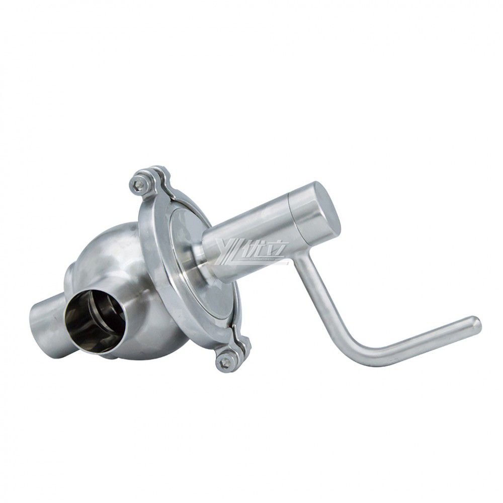 YOULI Best-in-Class Hygienic Food Grade Sanitary Stainless Steel 304 316L Manual T Type Welded Cut-off Globe Stop Valve