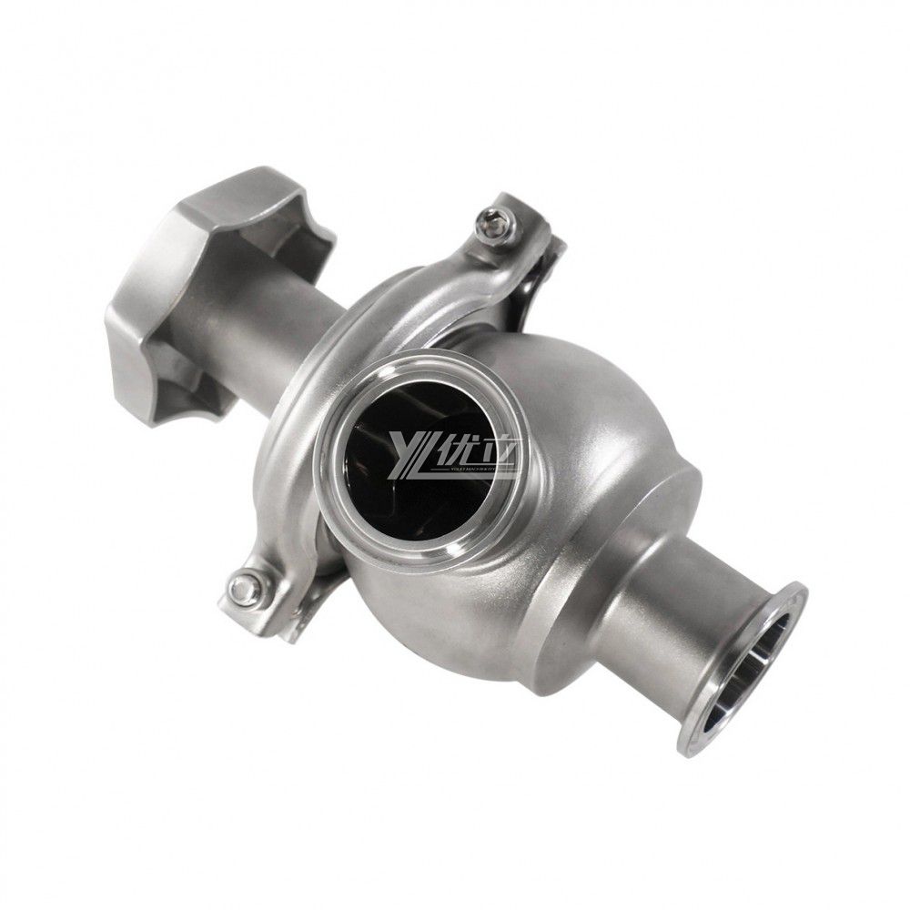 YOULI Hygienic Food Grade Stainless Steel 304 316L Mannual Tri-Clamp Flow Regulating Valves