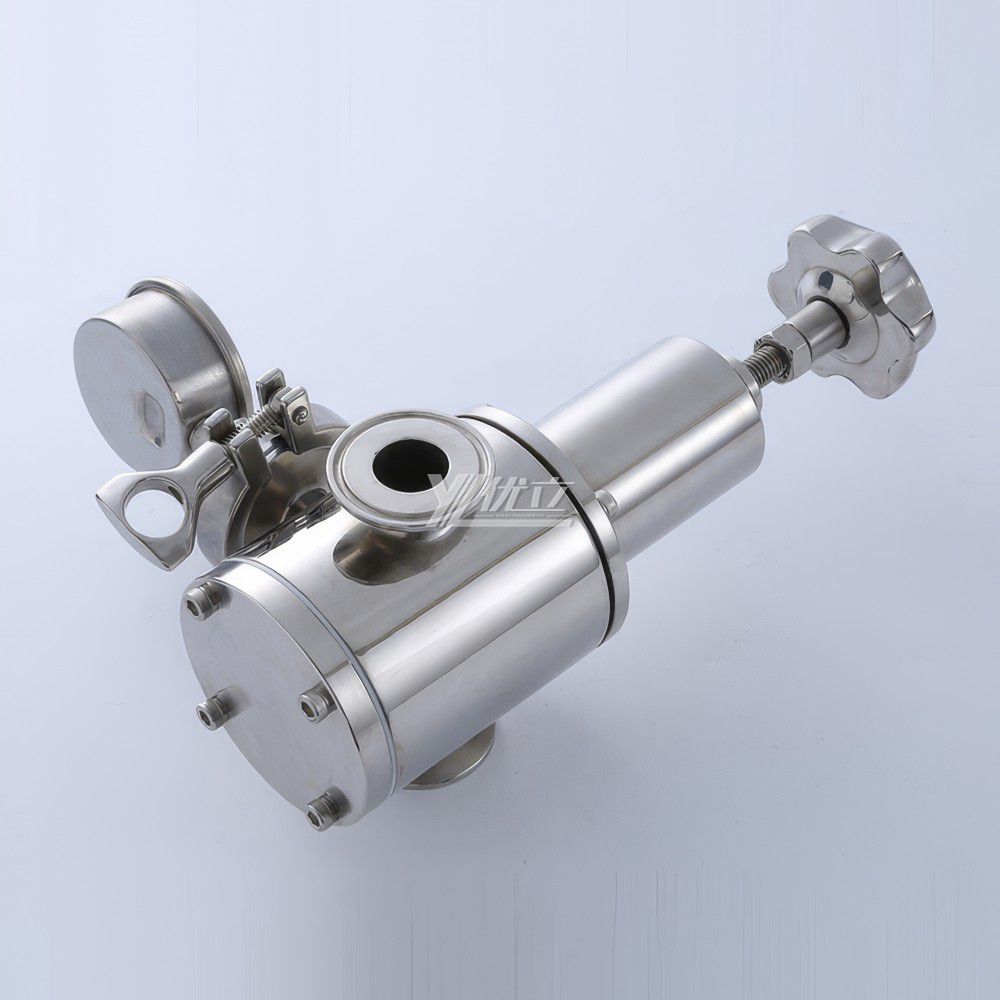 YOULI Hygienic Food Grade Sanitary Stainless Steel 304 316L Water gas Tri-Clamped Pressure Relief Valve