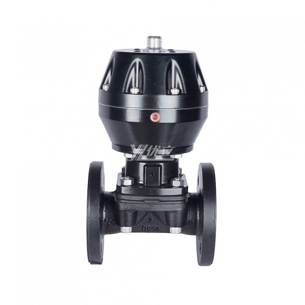 YOULI ANSI 150LB EG641J Stainless Steel 304 316 1.6mpa WCB Rubber Lined Pneumatic Flange Diaphragm Valve