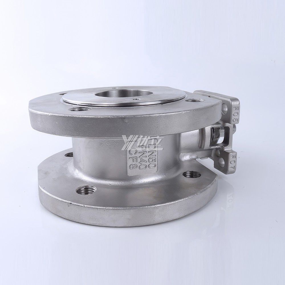 YOULI High Temperature ANSI 150lb Jis 10k Pn16 304 316 WCB Stainless Steel  Flange Manual Italy-type Thin Wafer Ball Valve