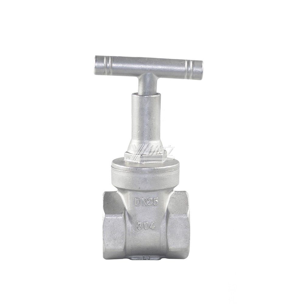 YOULI Durable  Z15W PN16 200wog Stainless Steel 304 316 RC BSP NPT Anti Theft Lock Manual Female Threaded Gate Valve