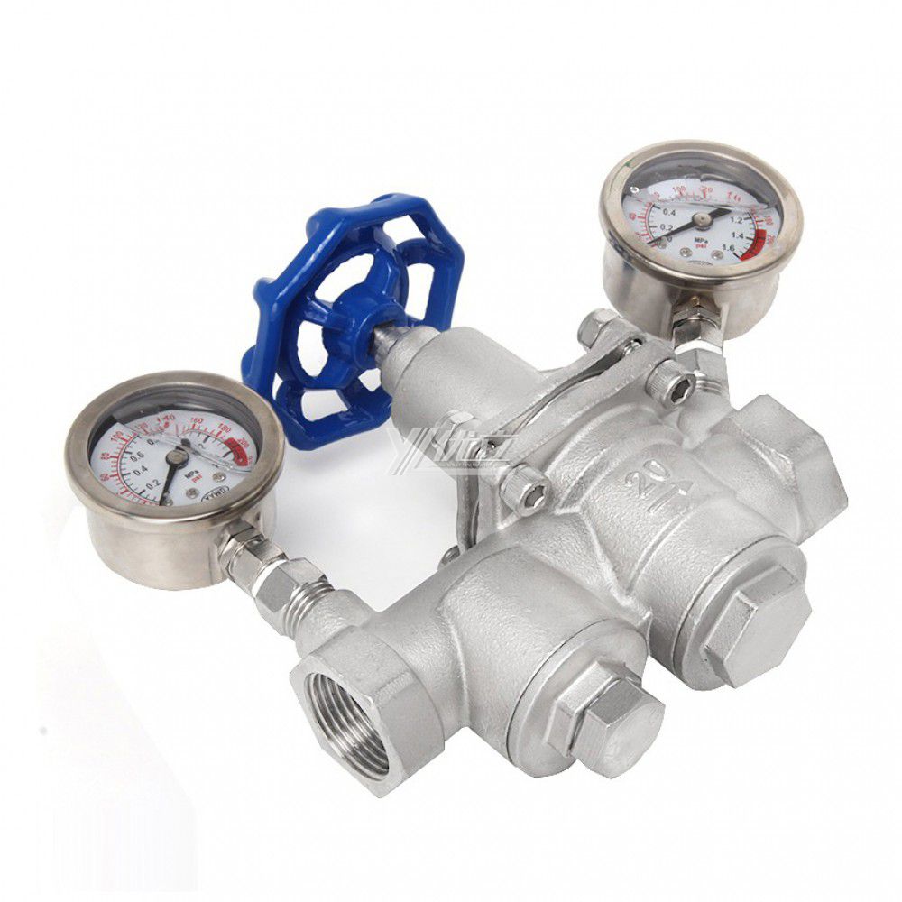 YOULI YZ11X Pressure Gauge NPT BSP Pn16 304 316 Stainless Steel Water Shockproof Female Threaded Filter Pressure Relief Valve