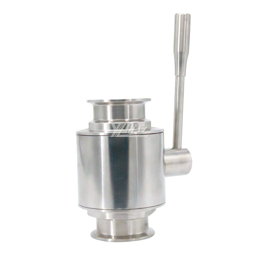 Stainless Steel Sanitary Tc Tri Clamp Straight Ball Valve