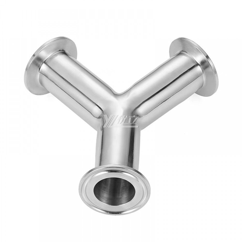 YOULI Hygienic Food Grade Sanitary Stainless Steel 304 SS316L 3A SMS DIN Y Type Clamping Tee