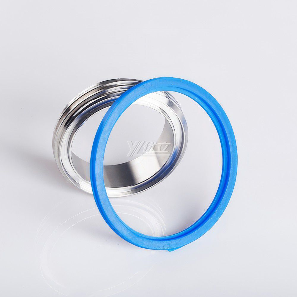 YOULI Hygienic Food Grade Customized White Pipe Sanitary Silicone Sealing Ring Non Standard Rubber Union Gasket