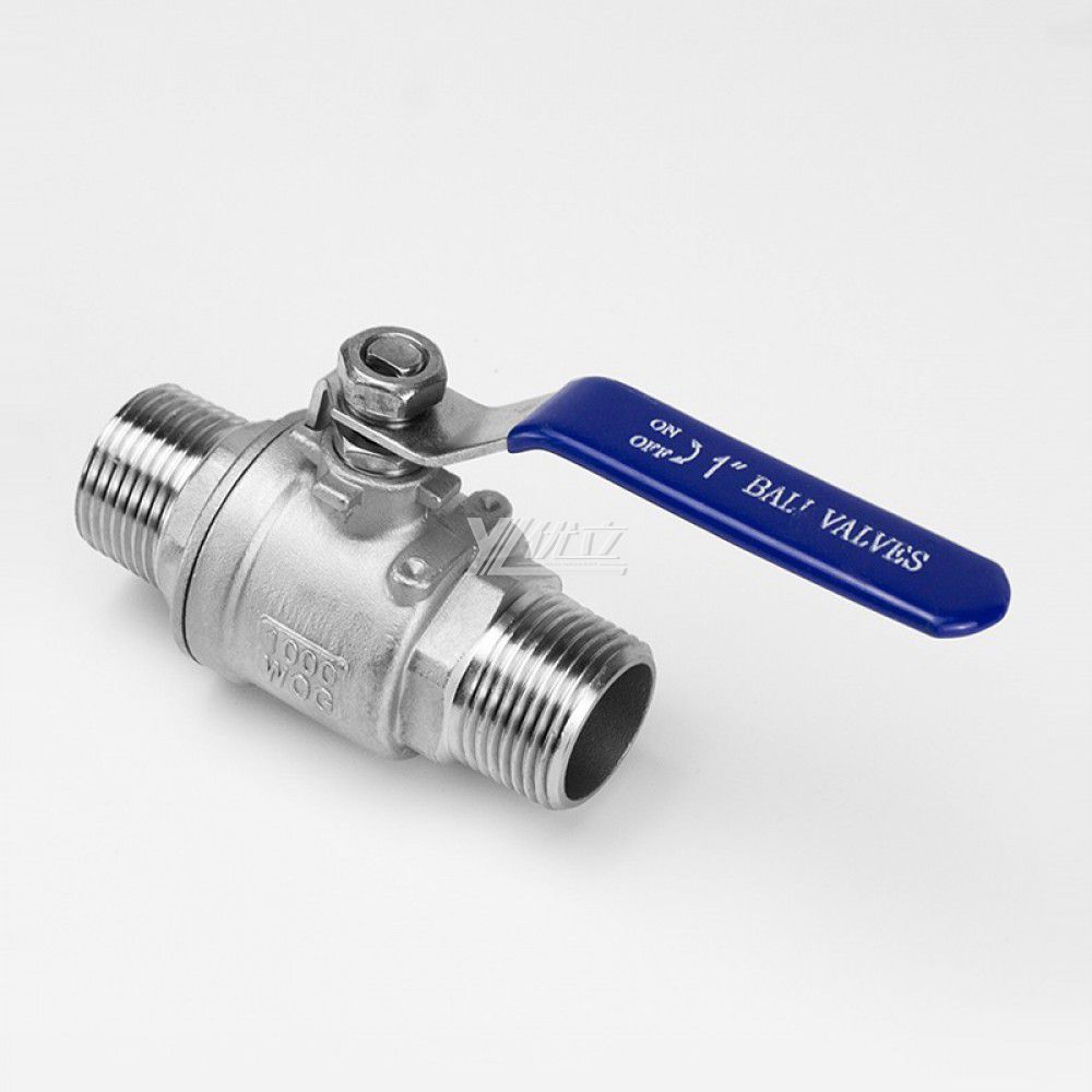 YOULI Professional Grade NPT BSP 1000wog 1.6mpa 304 316 Stainless Steel Manual Two Piece Male Threaded Ball Valve