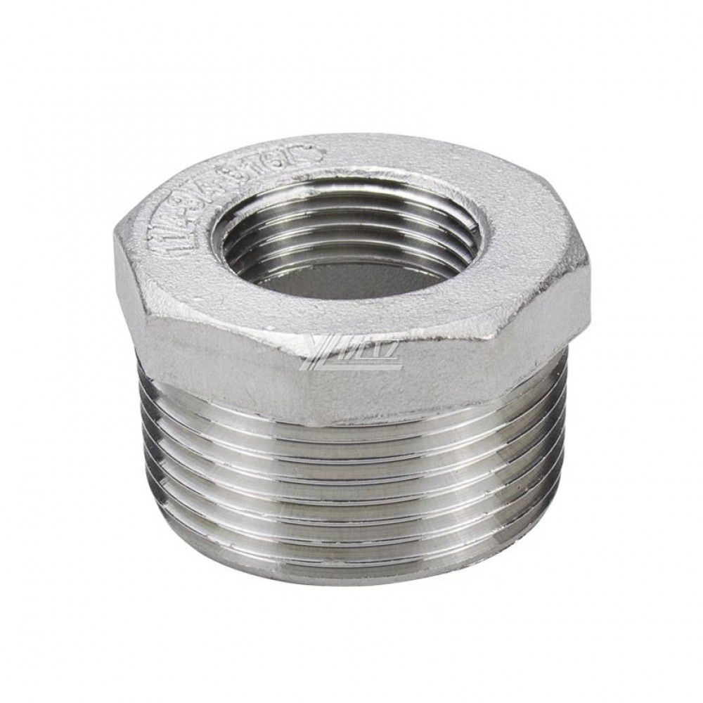YOULI Stainless Steel 304 SS316L BSP NPT Pipe Fitting Hexagonal Reducing Threaded Bushing