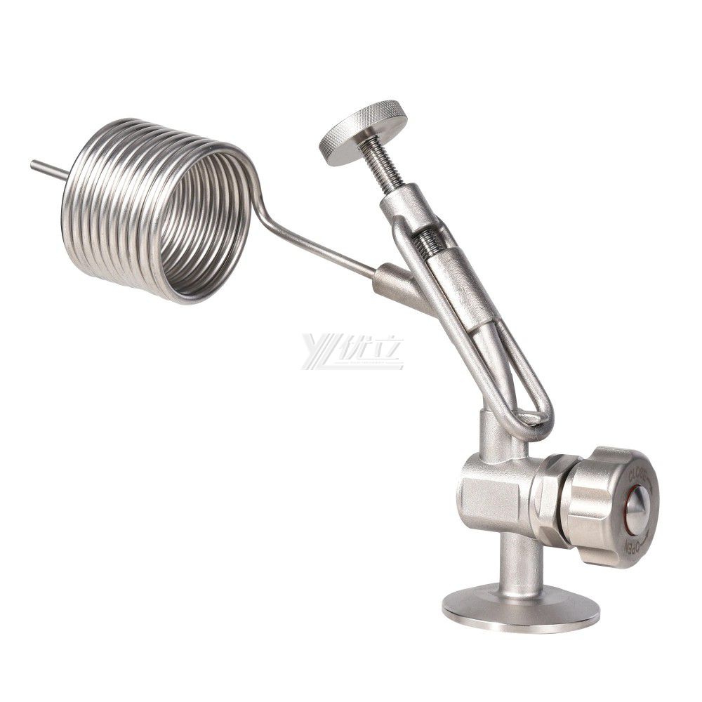 YOULI Hygienic Food Grade Sanitary Stainless Steel 304 316L Tri Clamped Manual Beer Fermentation Clamped Sample Valve