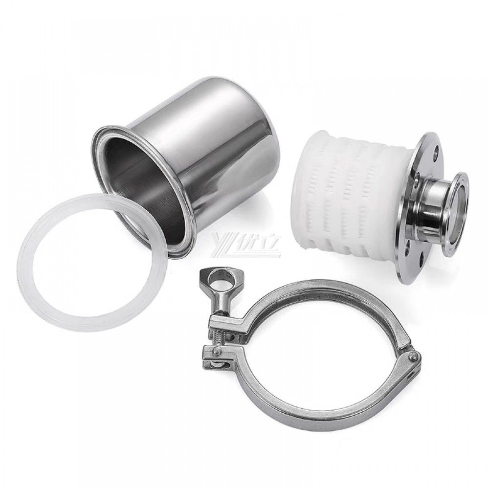 YOULI Hygienic Food Grade Sanitary Stainless Steel 304 316L Filter Tri Clamped Adjustable Breathing Valve