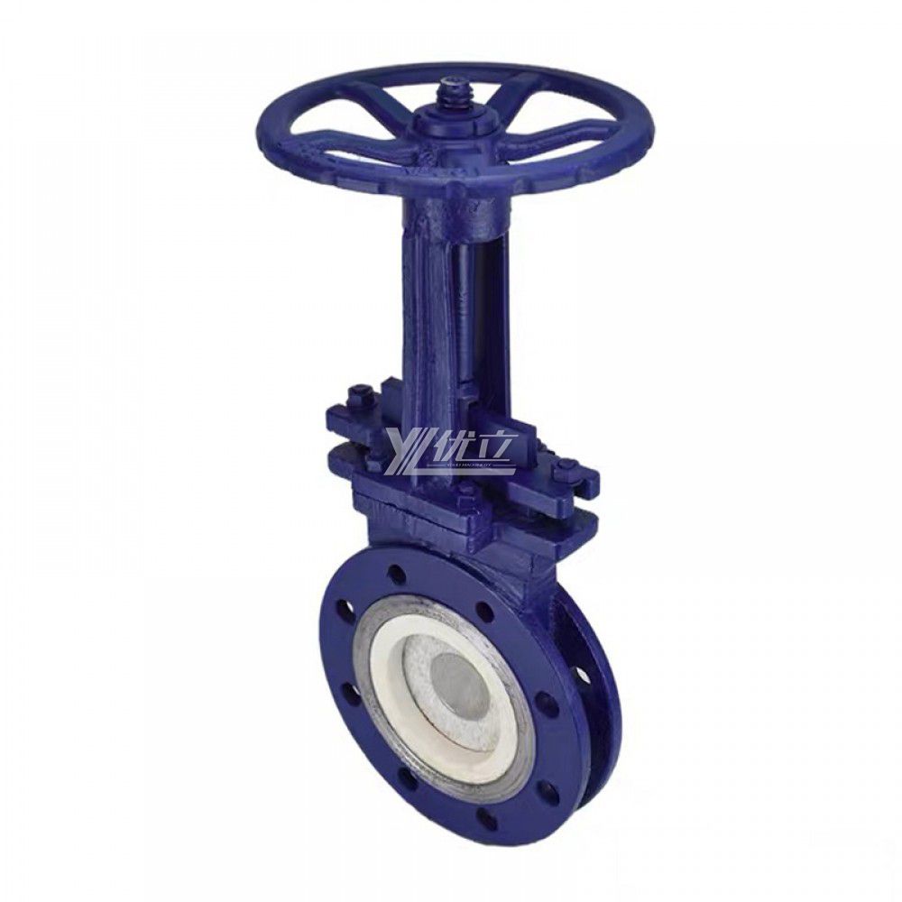 YOULI High Temperature ANSI 150LB Stainless Steel 304 316 JIS 10K 1.6mpa WCB Manual Ceramic Flanged Knife Gate Valve
