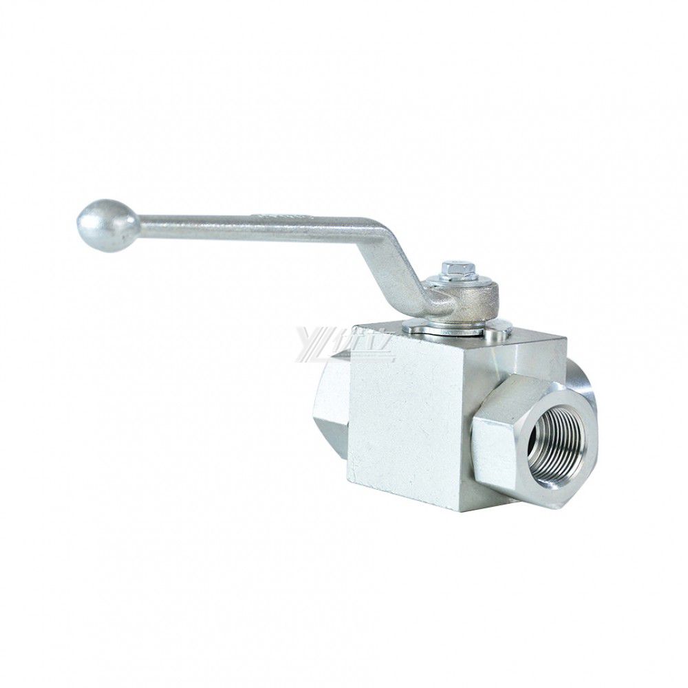 YOULI Hydraulic Pressure RC NPT BSP 6000psi Stainless Steel 304 316 WCB KHB High Pressure Manual 3 Way Threaded Ball Valve