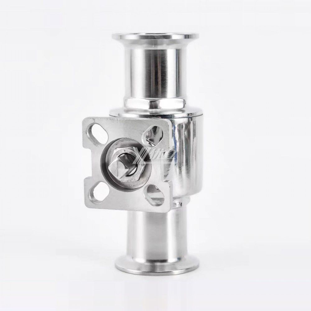YOULI Hygienic Food Grade Sanitary Stainless Steel 304 316 zero Stranded Milk Drink 2 Way Straight Tri-Clamped Ball Valve