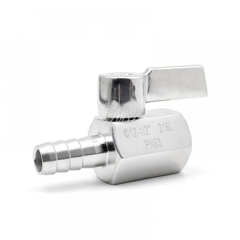 YOULI 1/8" 1/4" NPT BSP 1000WOG PN63 304 316 all Stainless Steel Handle Manual Hose Connector Pagoda Female Threaded Mini Ball Valve