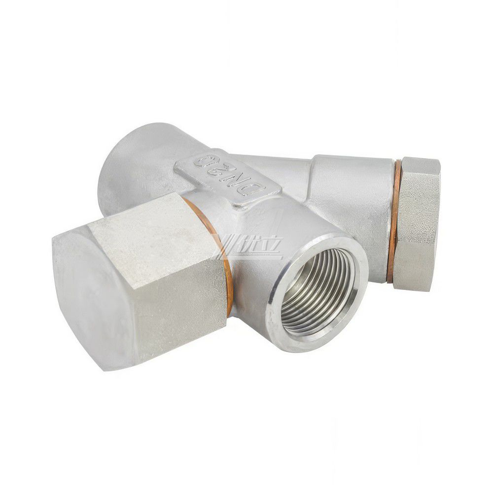 YOULI Durable High Temperature 1.6mpa 304 316  Stainless Steel Y Type Thermal Power Female Threaded Steam Water Trap Valve