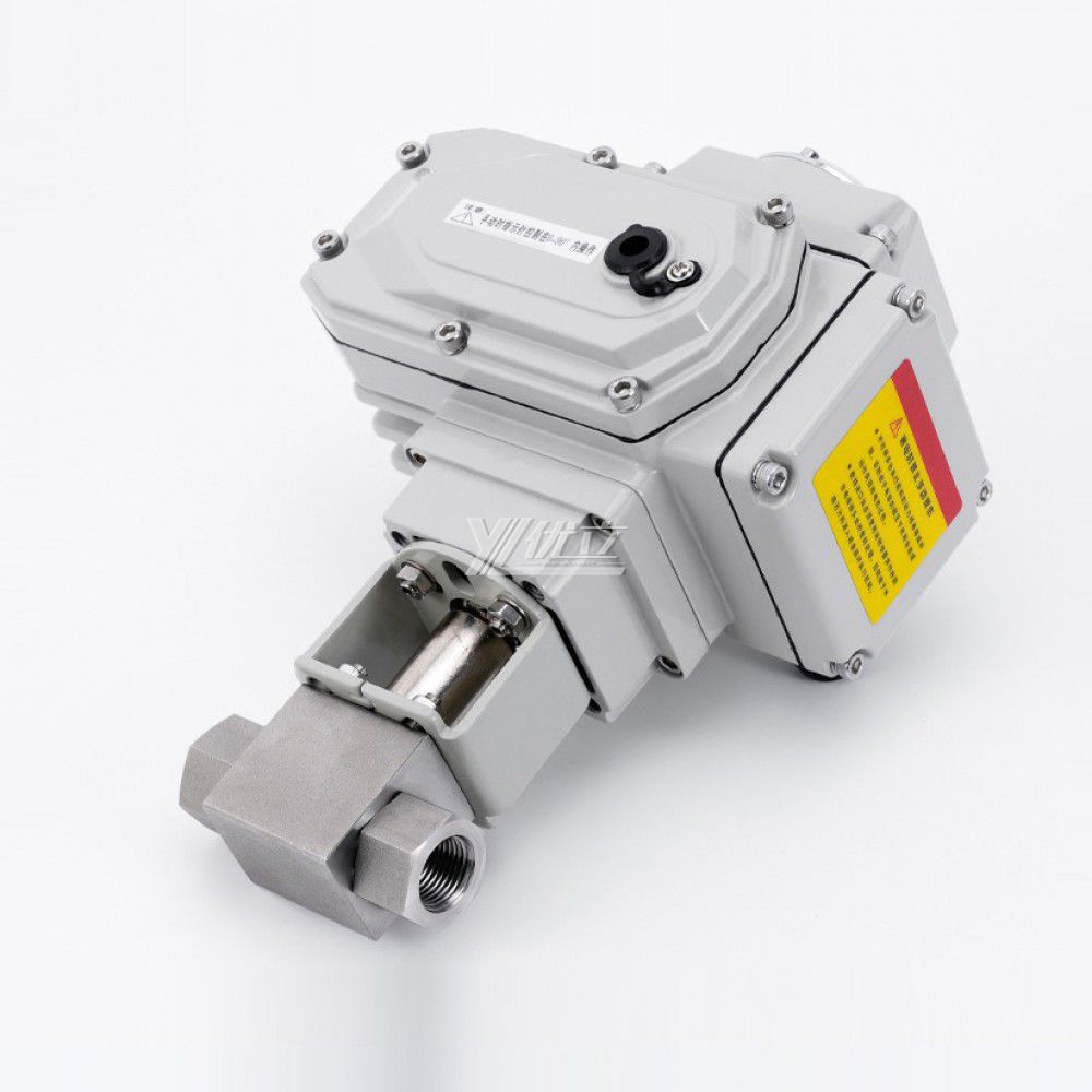 YOULI NPT BSP 6000psi PN320 PN500 Stainless Steel 304 316 Motorized DC24V AC220V KHB High Pressure Electric Threaded Ball Valve