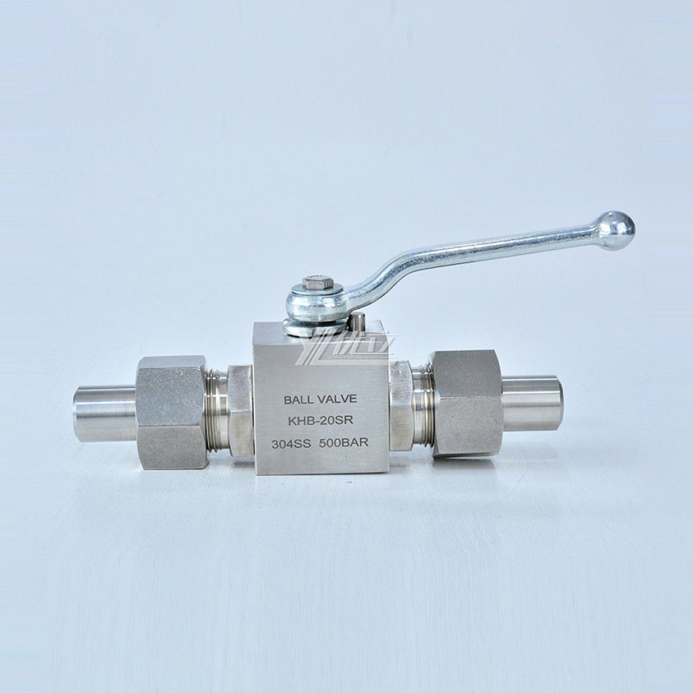 YOULI Hydraulic Pressure PN500 Stainless Steel 304 316 KHB 31.5mpa 50mpa 6000psi High Pressure Union Butt Welded Ball Valve