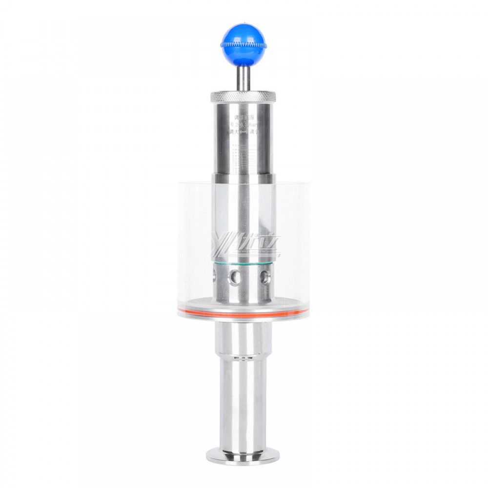 YOULI Hygienic Food Grade Sanitary Stainless Steel 304 316L Tri Clamped Vertical Water Seal Type Exhaust Valve Vent Valve