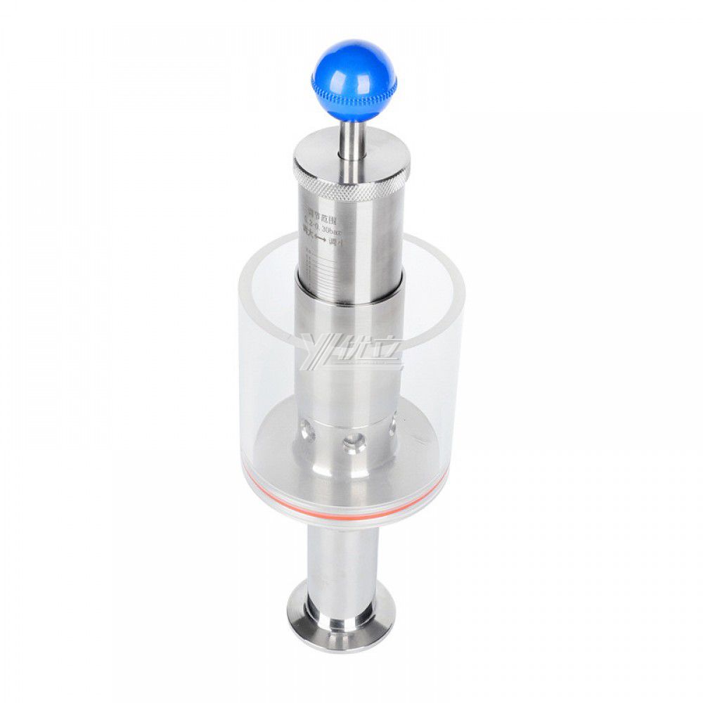 YOULI Hygienic Food Grade Sanitary Stainless Steel 304 316L Tri Clamped Vertical Water Seal Type Exhaust Valve Vent Valve