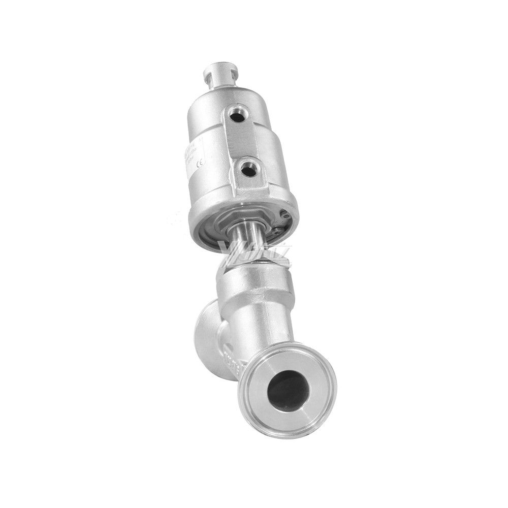 Pneumatical Clamp Angle Seat Valve With Stainless Steel Actuator