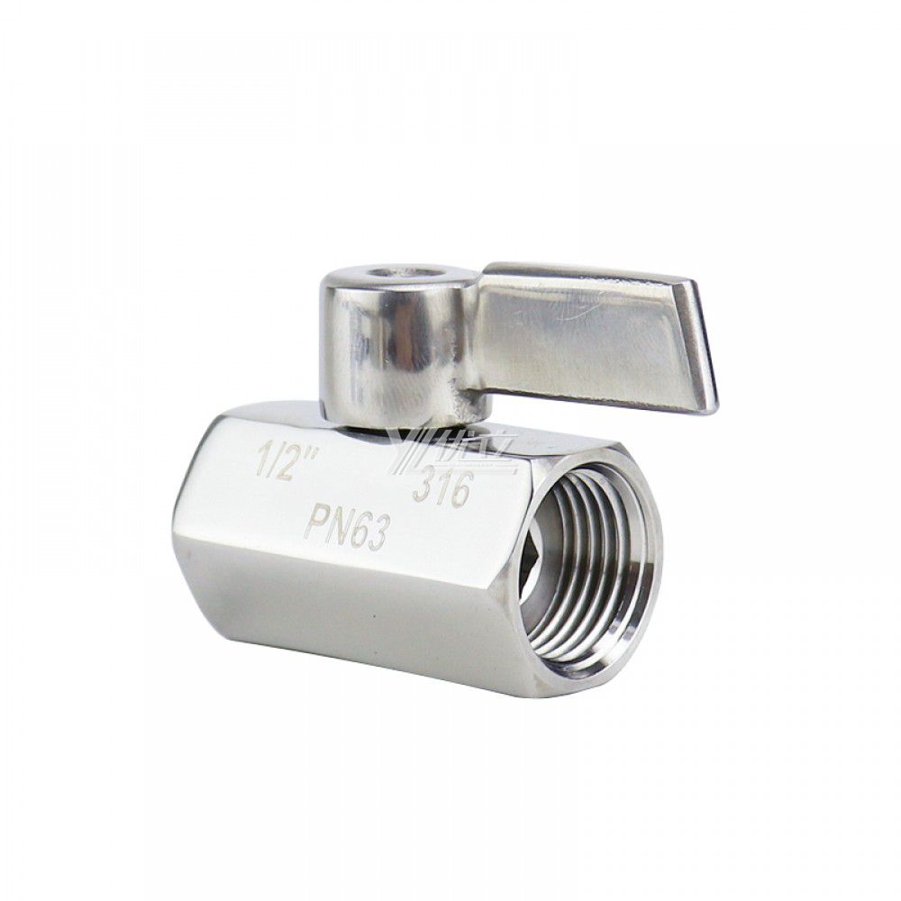 YOULI Stainless Steel NPT BSP 1000WOG PN64 304 316 3/8" 1/2" 1/4" Manual Female Thread Mini Ball Valve