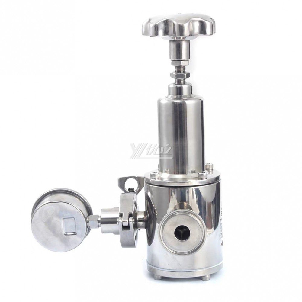 YOULI Hygienic Food Grade Sanitary Stainless Steel 304 316L Water gas Tri-Clamped Pressure Relief Valve