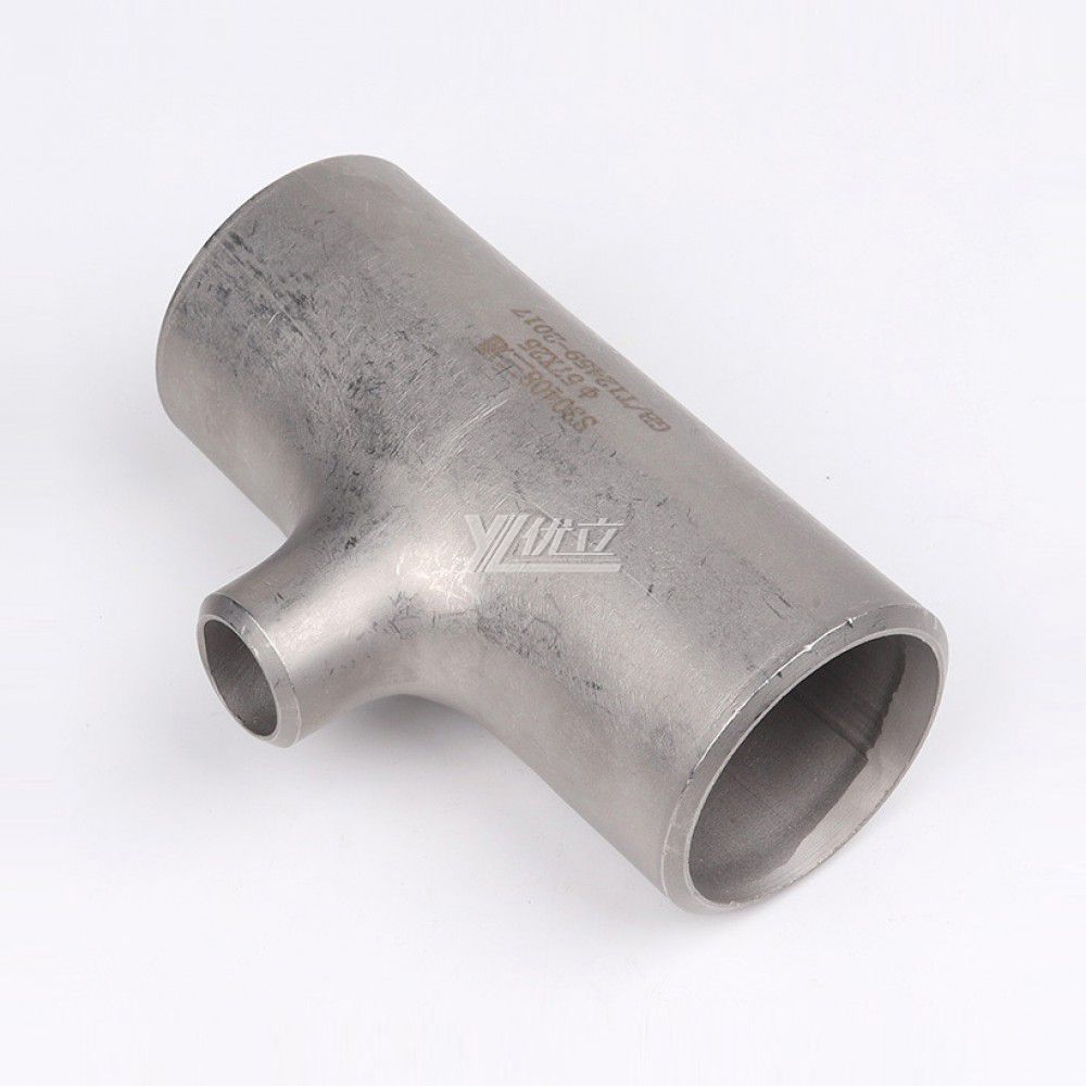 YOULI Industrial Shot Blasting Pickling Stainless Steel ANSI WCB 304 SS316L 3 Way Pipe Fitting Butt Welding Reducing Tee
