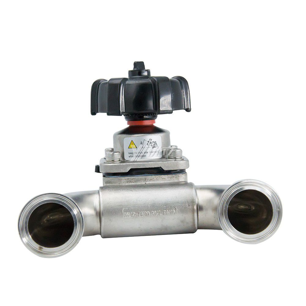 Stainless Steel 316L Sanitary Manual U-Type Diaphragm Valve