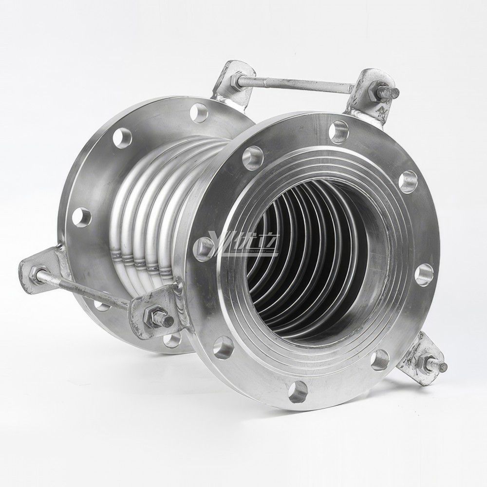 YOULI Stainless Steel 304 SS316L JIS10K ANSI150LB PN10-16 Metal Flexible Joint Sylphon Bellows Flange Corrugated Compensator