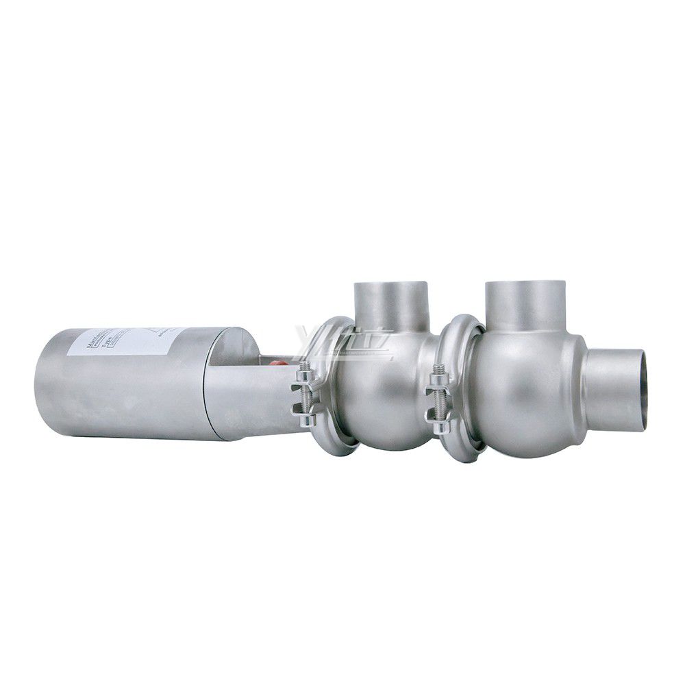 SS304 SS316L Stainless Steel Sanitary Welding Pneumatic Diversion Valve