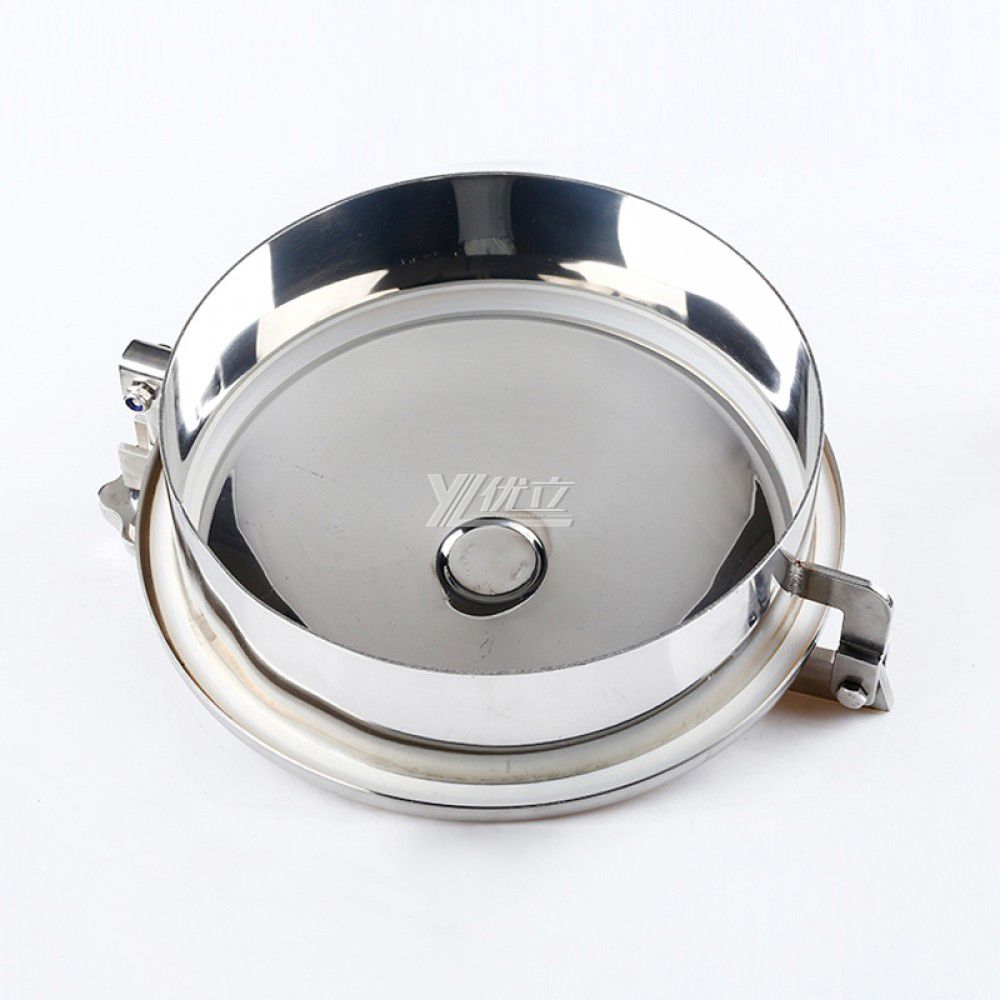 YOULI Hygienic Food Grade SS 304 316L Stainless Steel Cover No Pressure Tanks Sanitary Round Outward Manway Manhole