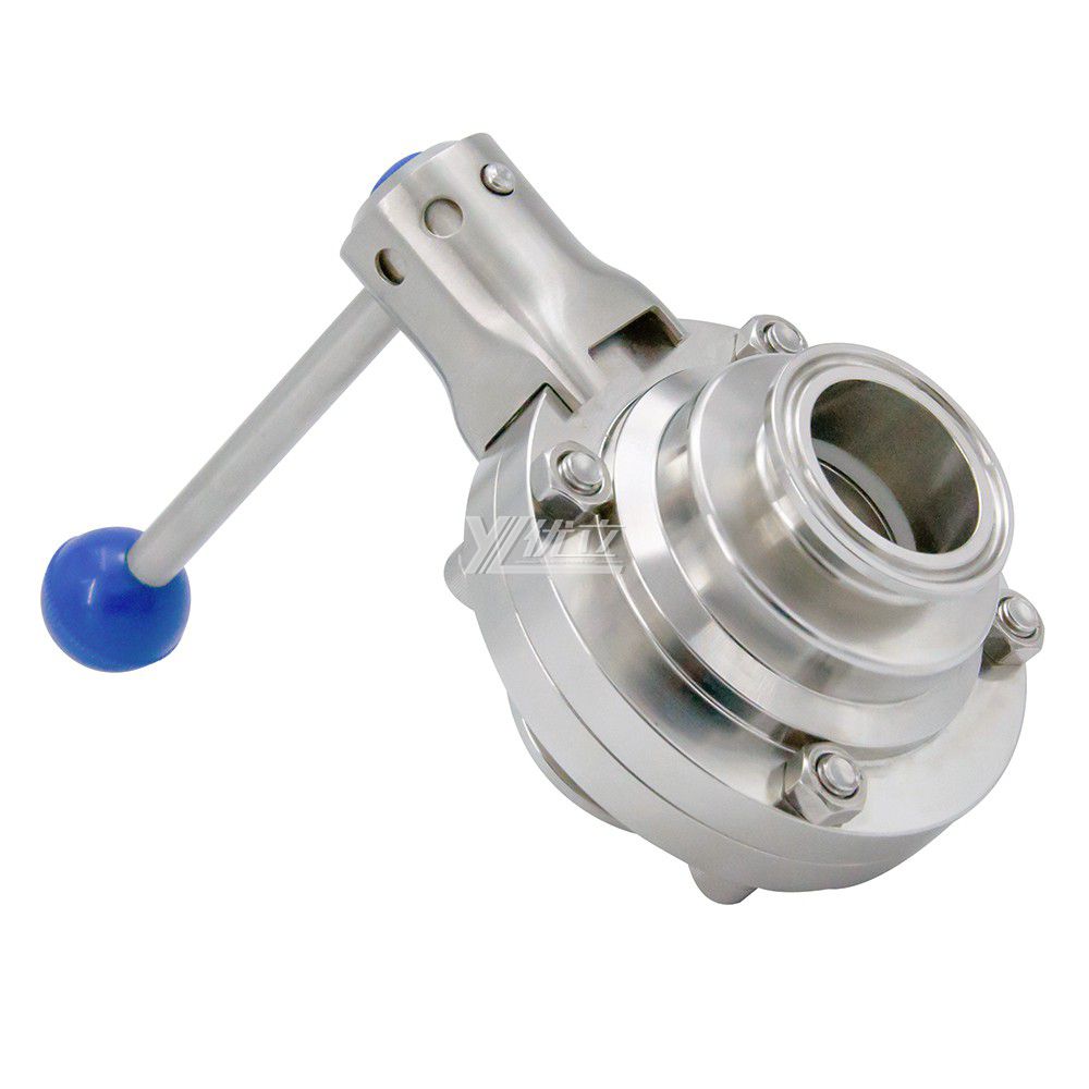 Clamp Stainless Sleel Sanitary Tri Clamping Butterfly Type Ball Valve