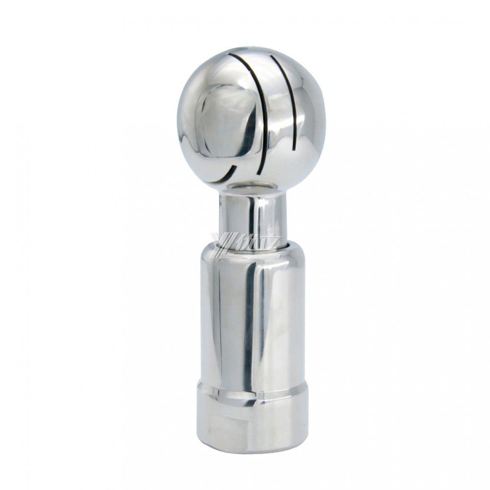 YOULI Food Grade Sanitary 360 Degree CIP Nozzle Tank Cleaning Stainless Steel Female Threaded Rotary Cleaning Spray Ball