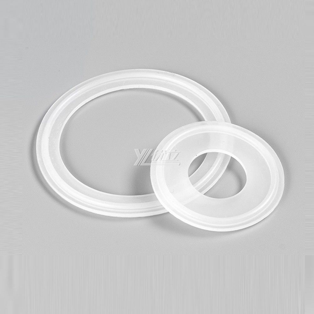 YOULI Hygienic Food Grade Customized White Pipe Sanitary Silicone Sealing Ring Non Standard Rubber Tri Clamp Gasket