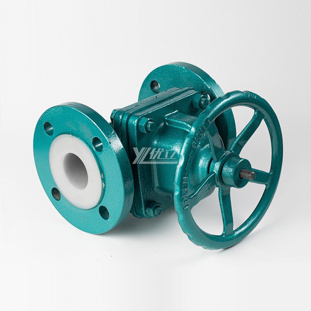 YOULI Durable Stainless Steel BS ANSI 150LB 304 316 JIS 10K 1.6mpa WCB F46 PFA Manual Fluorine Lined Flange Diaphragm Valve