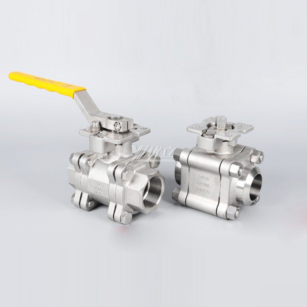 YOULI High Temperature  NPT BSP 2000wog PN130 Stainless Steel 304 316 Manual High Pressure 3PC Thread Ball Valve
